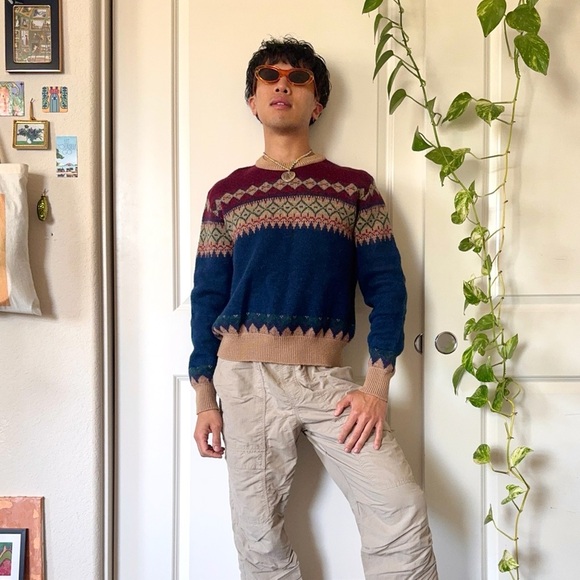 Vintage LOBO by Pendleton Wool Winter Sweater - Picture 2 of 7